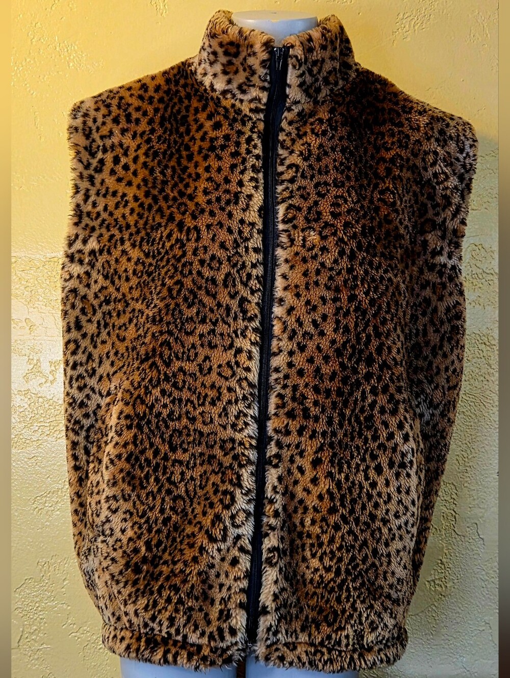Animal Print Vest - Warm & Cozy